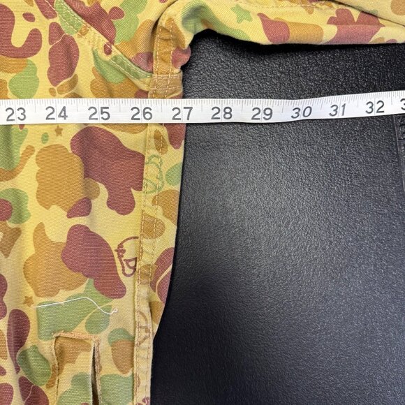 TRUKFIT Camo Hooded Button Up Shacket 3XL Skate Streetwear Long Sleeve Tan Brown - Picture 3 of 8